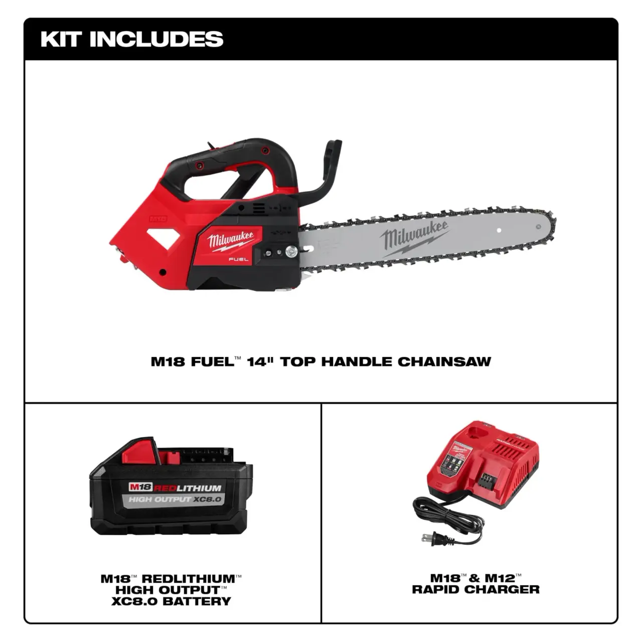 M18 FUEL™ 14" Top Handle Chainsaw Kit - Image 2