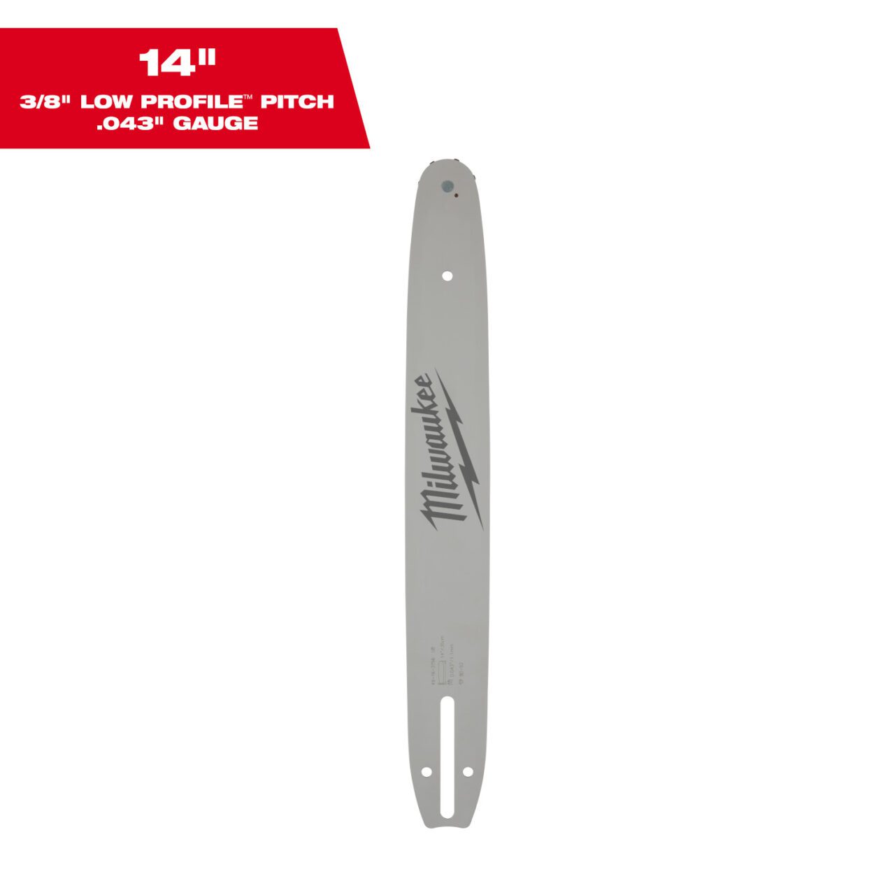 14" 3/8" LOW PROFILE™ Pitch, .043" Gauge Guide Bar