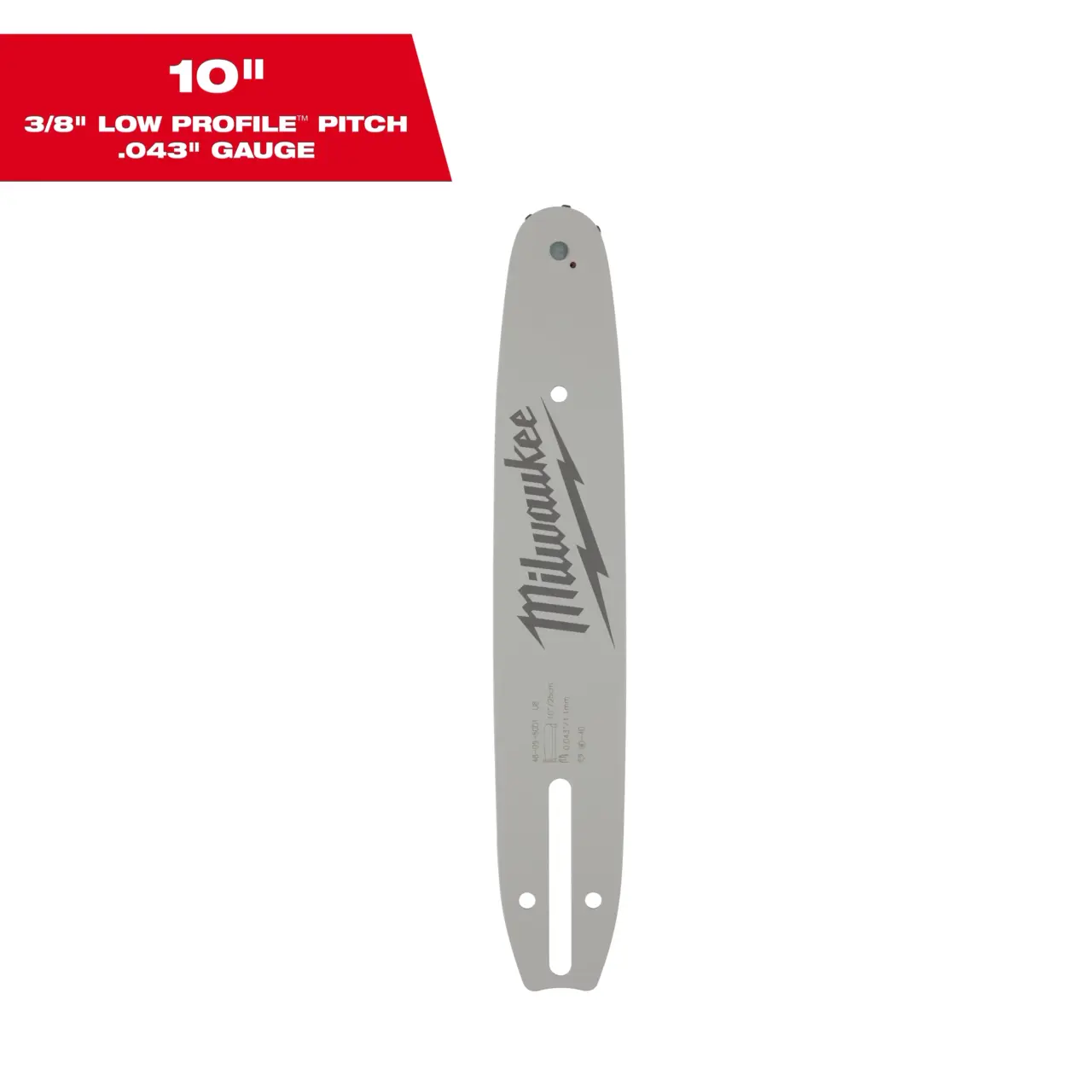 10" 3/8" LOW PROFILE™ Pitch, .043" Gauge Guide Bar