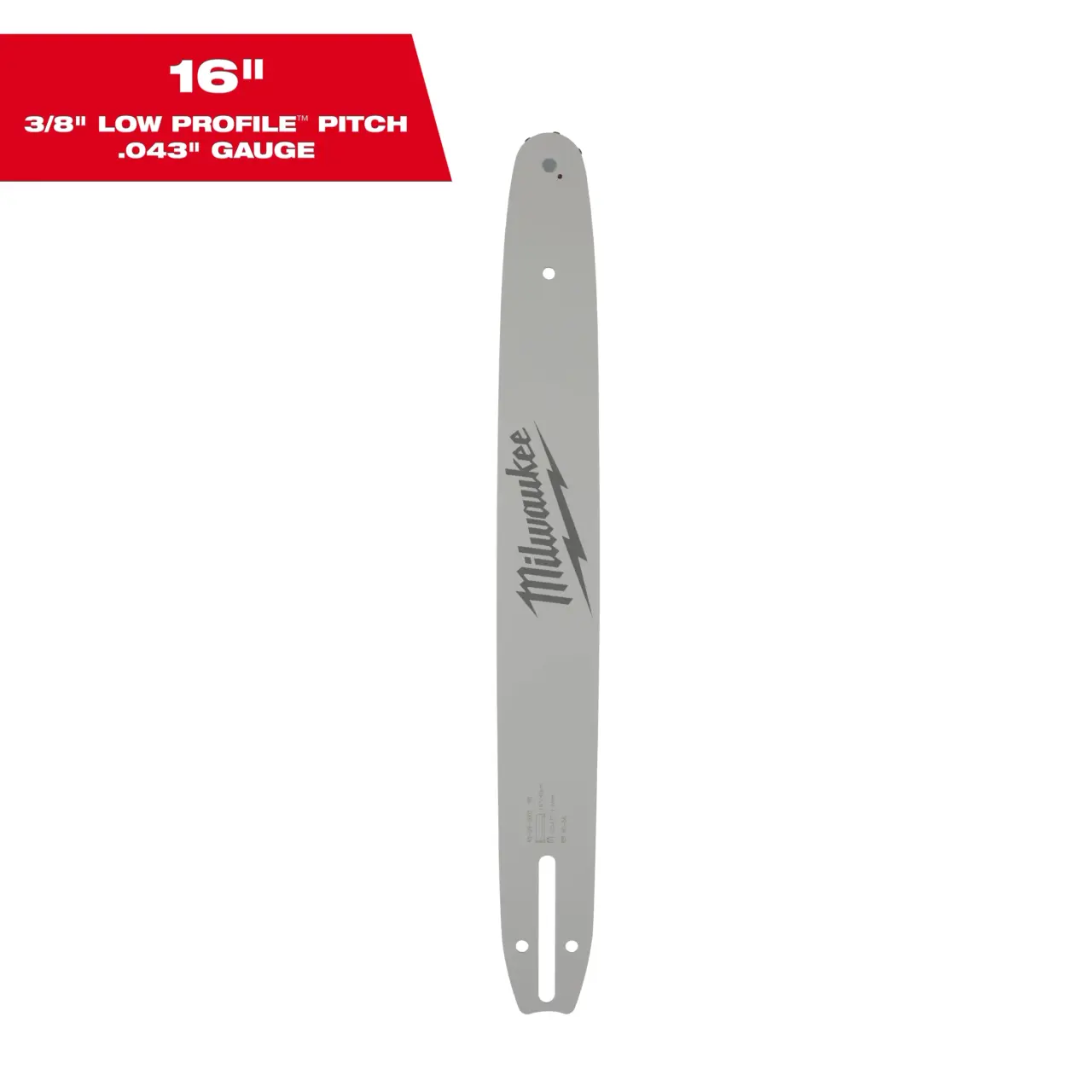 16" 3/8" LOW PROFILE™ Pitch, .043" Gauge Guide Bar
