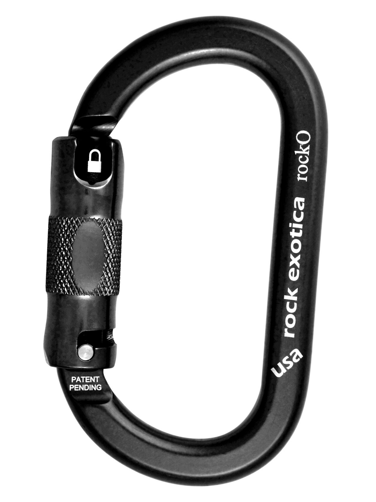 rockO Auto-Lock Carabiner Black