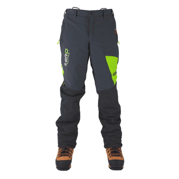 Clogger Zero Ultra Men's Super Breathable Premium Chainsaw Pants - Grey/Green
