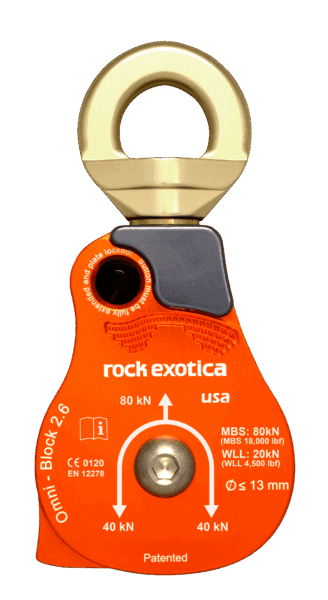 Rock Exotica Omni-Block 2.6" Single Pulley