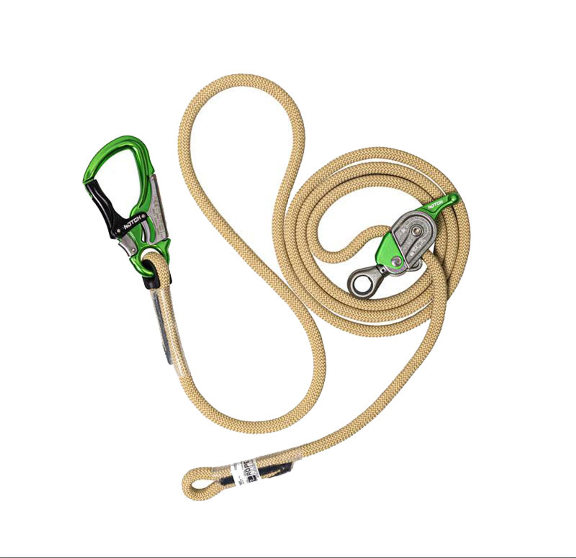 Notch TriTech Flipline with Notch Glide Rope Grab-12 foot