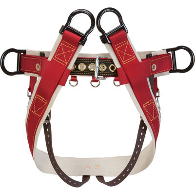 Weaver-4D Single Thick Cotton Harness w/ Coated Webbing Leg Strap